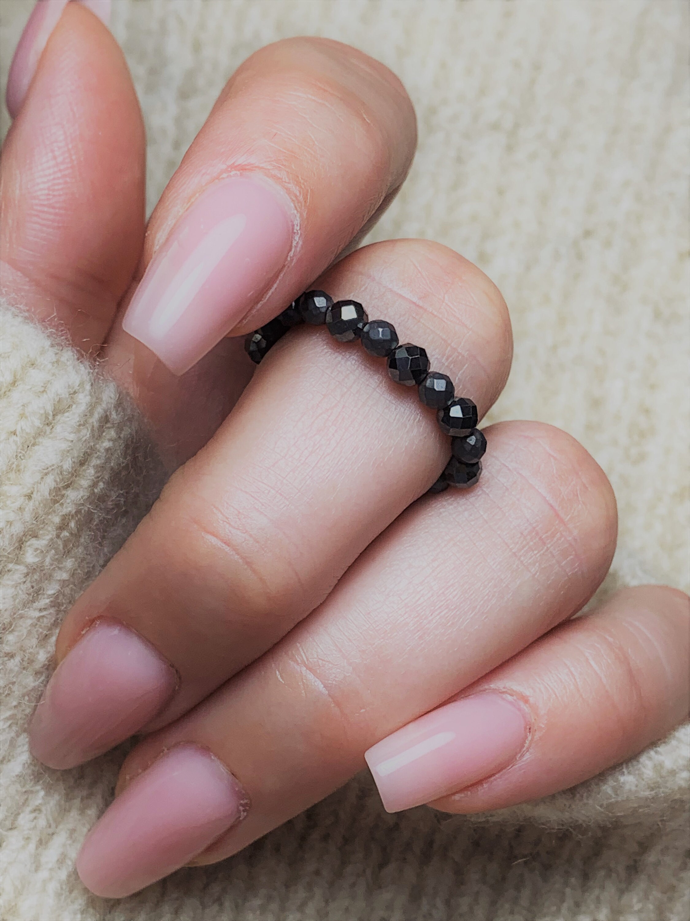 Elastischer Ring aus Blutstein Heilstein Edelstein Hämatit Etsy.de