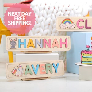 Personalized Name Puzzle with Animals | Baby, Toddler Toys