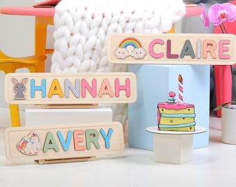 Personalized Name Puzzle with Animals | Baby Toddler Toys | Christmas Gifts For Kids | Gift For Kids  |  Baby Gifts | Gift For Baby