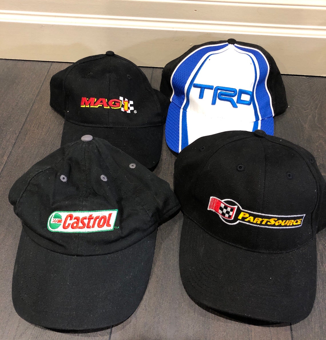 Vintage car racing hats baseball caps and trucker hats Etsy