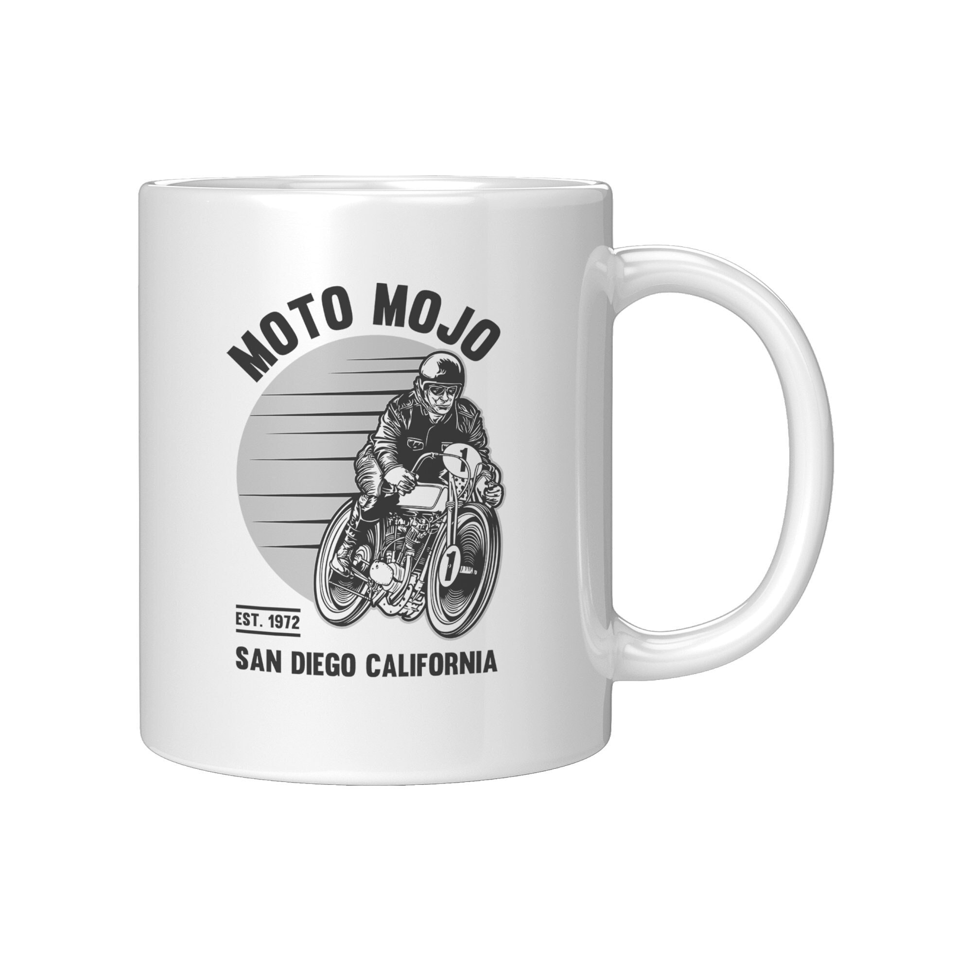 Tasse à café moto - Cadeau passionné de moto - Motos Moto Mojo - Tasse à café Biker - Tasse à café Moto Mojo