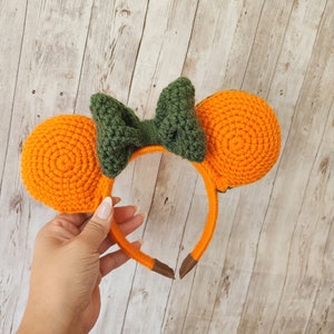 Orecchie da topo di Halloween, orecchie all&#39;uncinetto, orecchie di Minnie autunnali, uncinetto di Halloween, orecchie autunnali, fascia autunnale