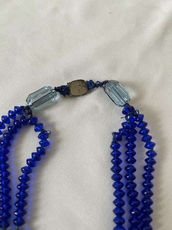 Blue crystal necklace. - image 6