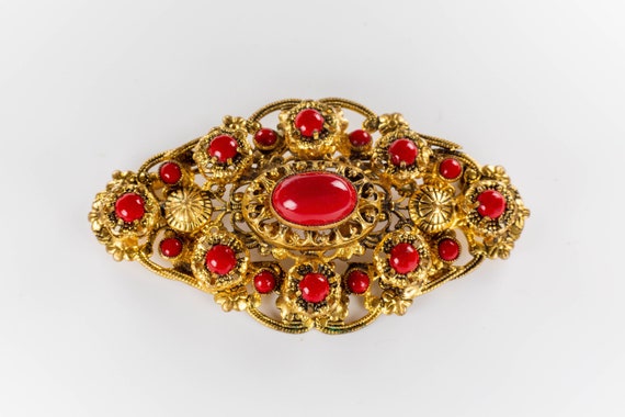 Gold Plated Brooch from the 19th Century - image 1