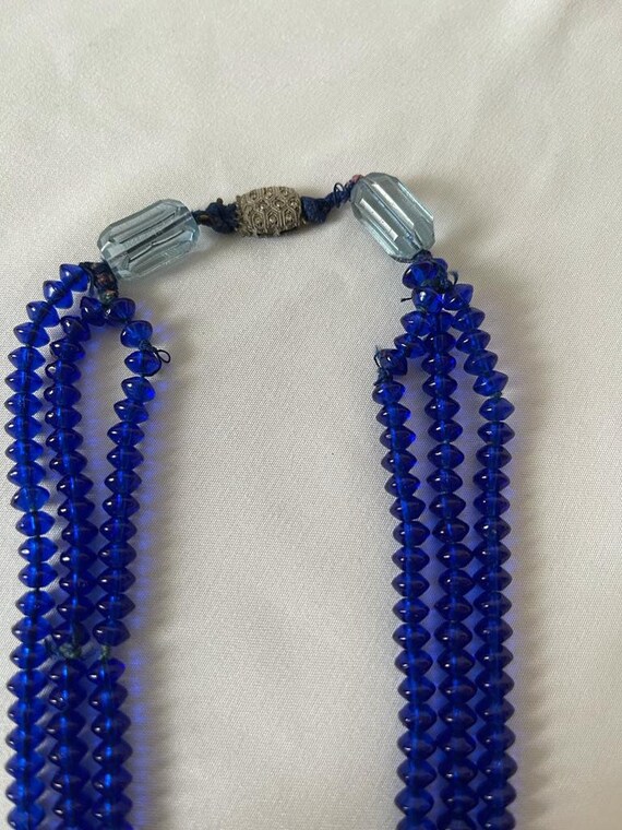 Blue crystal necklace. - image 5