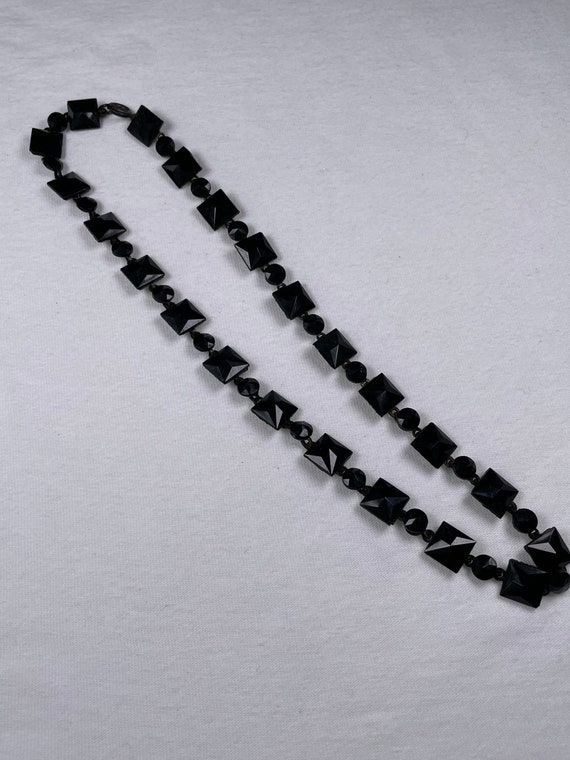 Black jet necklace