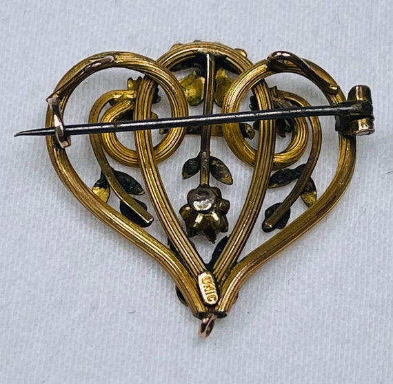 Heart shaped brooches from 1890 - image 2