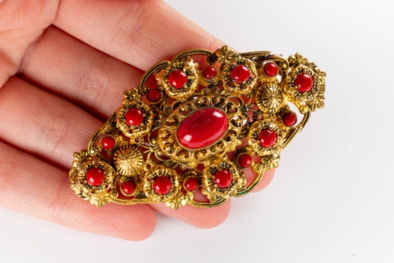 Gold Plated Brooch from the 19th Century - image 3