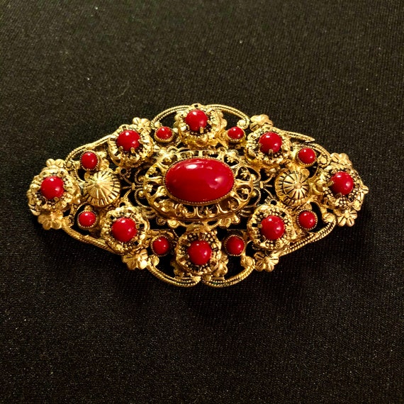 Gold Plated Brooch from the 19th Century - image 4