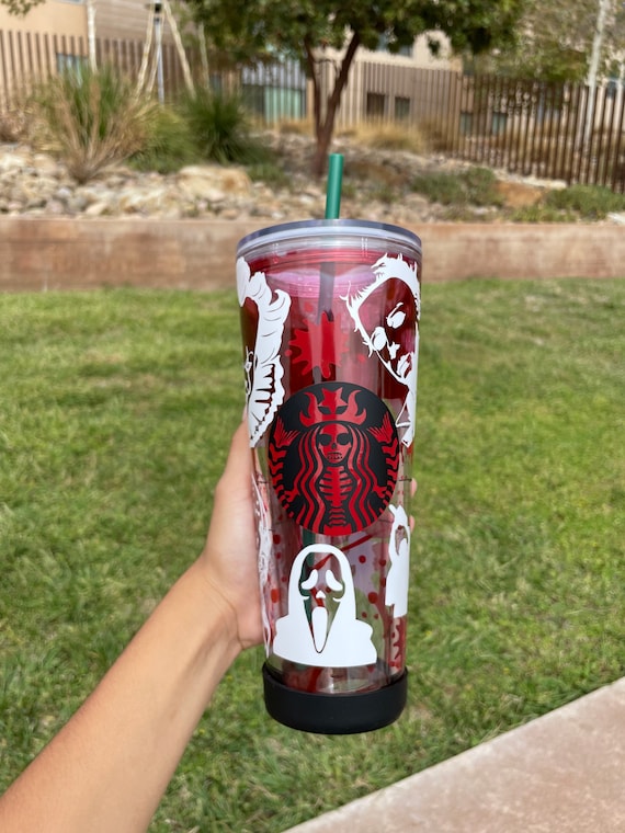 Halloween Horror Blood Drip Starbucks Tumbler - Etsy Ireland