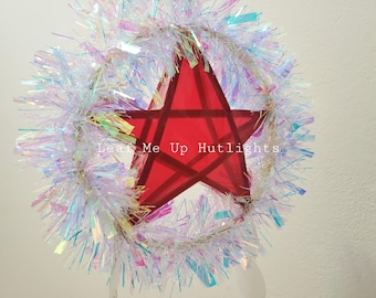 Parol filipino pequeño, decoración navideña filipina, adorno navideño, estrella roja de Parol