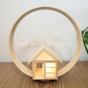 Bamboo house tealight holder and home decor.