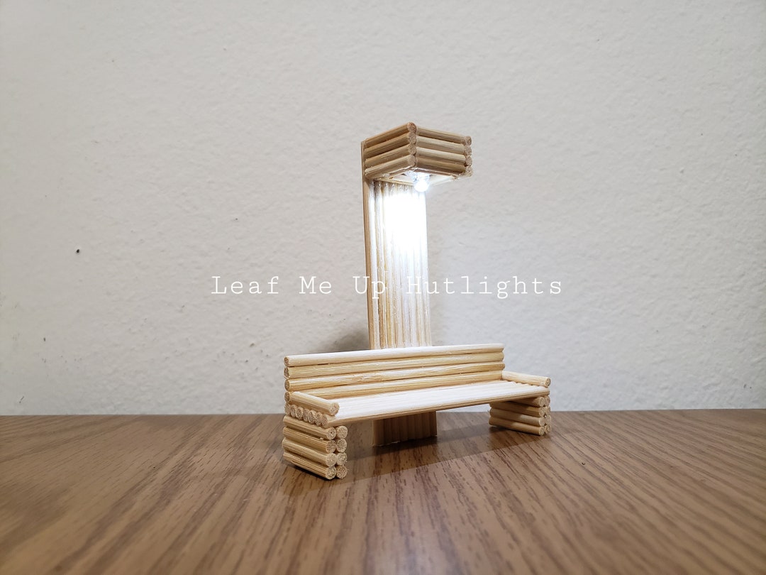 Fairy Garden Bench With Light, Miniature Garden Furnitures Etsy