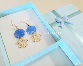 Pendientes colgantes de tortuga, regalo para amantes de la playa, joyería de verano para damas.