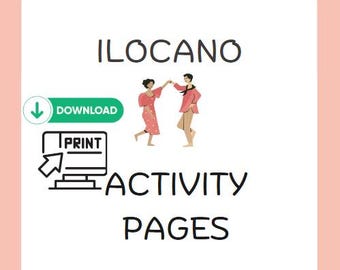 Learn Ilocano Fun Acitivity, Ilocano Learners Printable Pages, Download Only Ilokano Family Activity For Kids And Adult