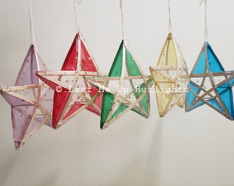 Parol Star, Filipino Christmas Ornament, 5 Pointed Star Christmas Hanging Decor (Please Read Details)