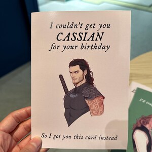 ACOTAR Cassian Printable Birthday Card | Bat Boys Digital Download | Romantasy Night Court Present | Book Boyfriend Gift | Funny Merch image 6