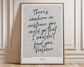 Xaden Riorson Quote Fourth Wing Digital Print, Bookish Wall Art, Basgiath War College, Empyrean Series Gift, Romantasy Book Quote Art Print