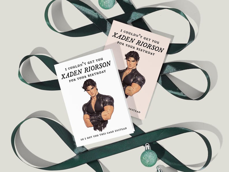 Xaden Riorson Birthday Card Printable, Fourth Wing Gift, Funny Romantasy Card, Basgiath War College, Dragon Rider Digital Download image 4