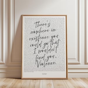 Fourth Wing Digital Art Print | Xaden Riorson Violet Quote | Bookish Merch | Romantasy Printable Wall Art | Basgiath War College Decor