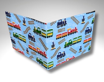Childrens Blue badge holder, Blue badge parking wallet, Parking permit holder, Kids Blue badge cover, Trains