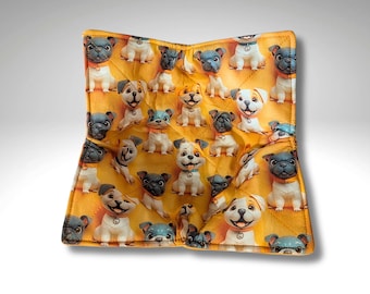 bowl cozy, housewarming gift, bowl holder, puppies, bowl holder, pasta bowl cozy, ice cream cozy