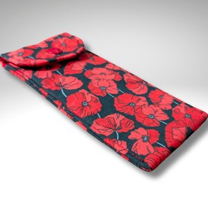 Estuche para gafas, funda blanda, Amapola, estuche para gafas acolchado suave, estuche para lápices, Amapolas imagen 6
