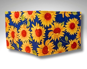 Blue badge holder, Floral badge parking wallet, Parking permit holder, Blue badge cover, Sunflowers