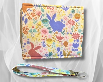 Portatarjetas azul, Cartera para tarjeta azul de estacionamiento, Portapermiso de estacionamiento, Funda para tarjeta azul, Conejos, Llaveros