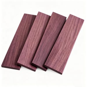 Natural Purpleheart Wood Lumber, Unfinished Solid Wood Board, Blanks for Home Decoration, Inlay, Resin Craft, DIY Craft Woodworking Panels.