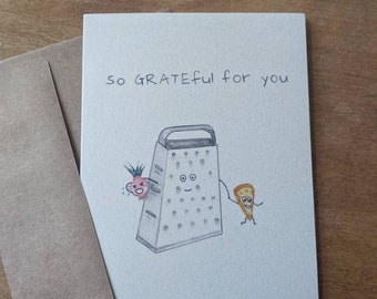 So Grateful for You - appreciation greeting card