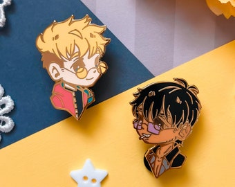 Threegun Extra Chibi Enamel Pins