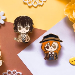 Anime Writers Chibi Enamel Pins