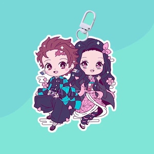 Hunter Siblings Acrylic Charm