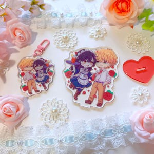 Cafe Couple Acrylic Stand and Charm