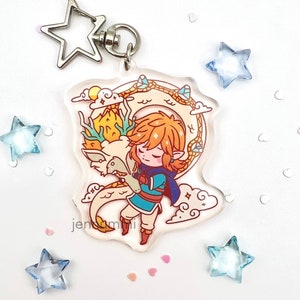 LAST CHANCE Hero and Dragon Acrylic Charm