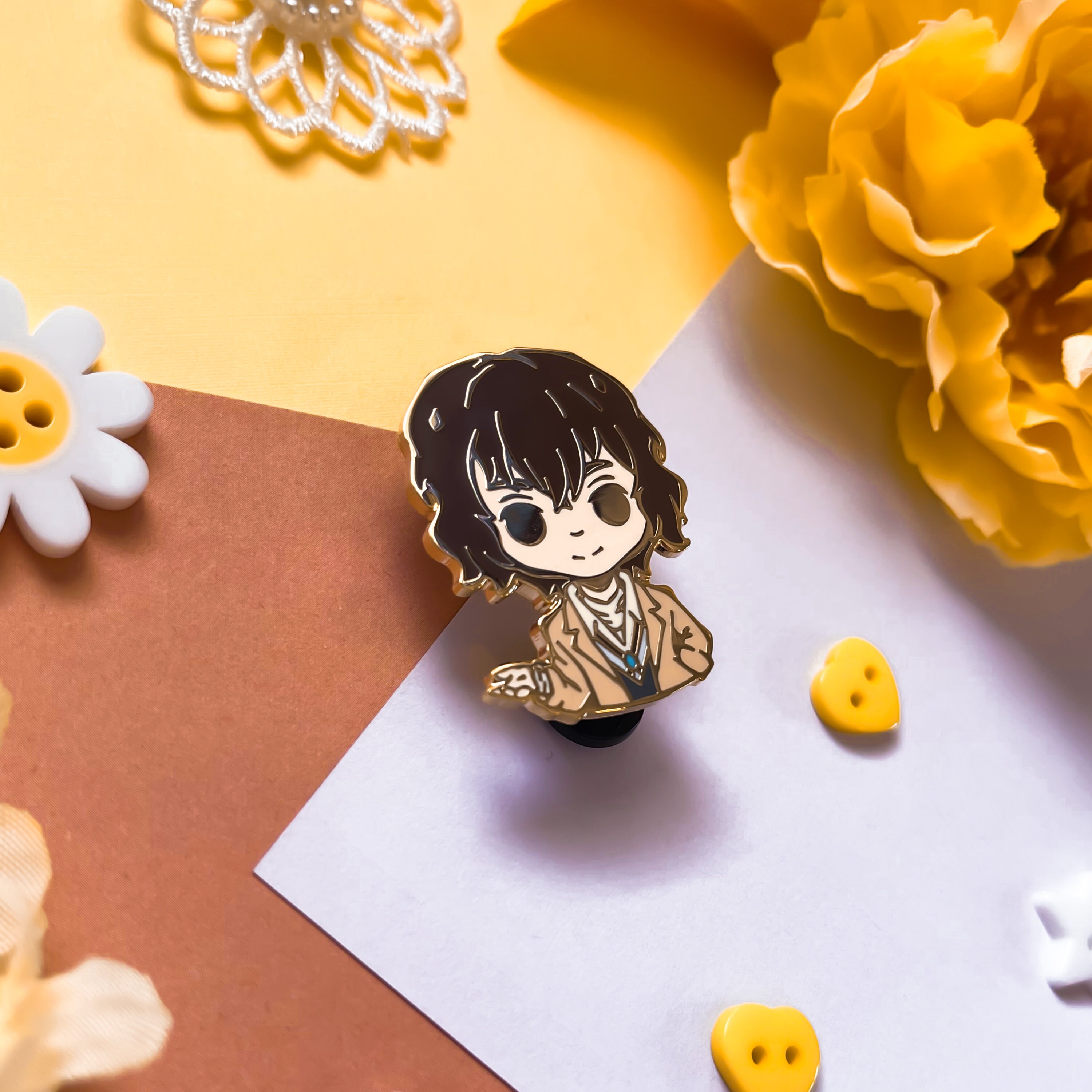 Anime Writers Chibi Enamel Pins - Etsy