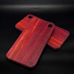 Padauk and Curly Purple Heart mini Charcuterie board