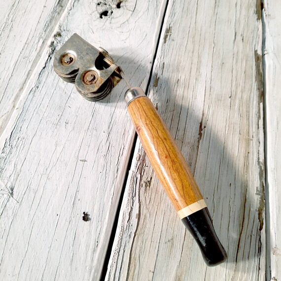 Ekco Pull Through Knife Sharpener With Wood Handle Etsy