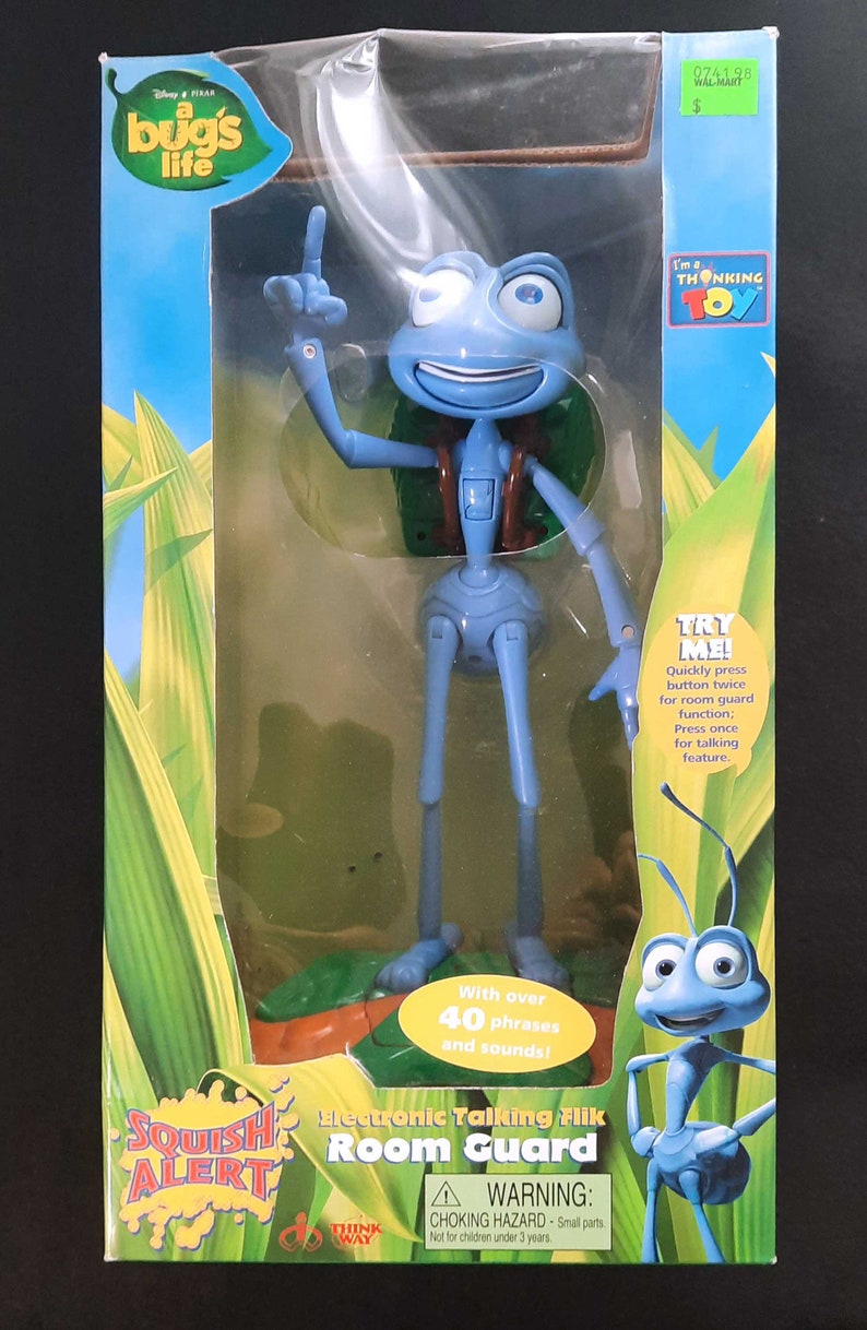 Buy Pixar A Bug's Life Flik Talking Room Guard 1998 Original in Box