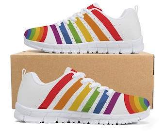 LGBT Pride Sneakers | Wear Your Pride | LGBT Inspired Sneakers | LGBT Gift | Pride | Rainbow Sneakers | Women Pride Sneakers