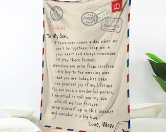 Till min son - Kärleksmammafilt | Presentidéer till son | Present till son | Bästa presenten till son | Sentimentala presenter till son | Coola presenter till son - 02