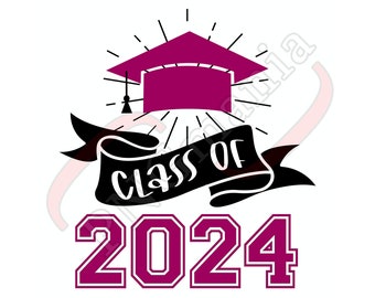 Class of 2024 SVG, PNG, jpg, pdf, Graduation PNG, Shirt print, Mug design, Graduation Greeting, Graduation Sublimation, Graduation Cut file