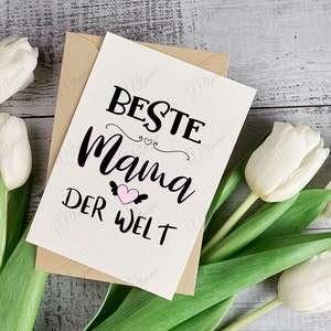 Beste mama der welt, Spruch PNG, SVG, JPG, pdf, Beste Mama der Welt Mom