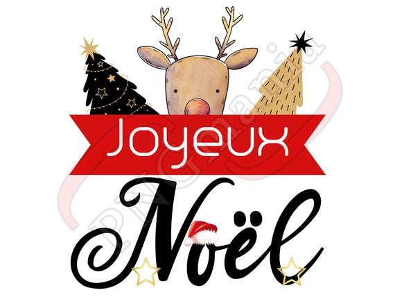 Joyeux noel french for merry christmas Royalty Free Vector
