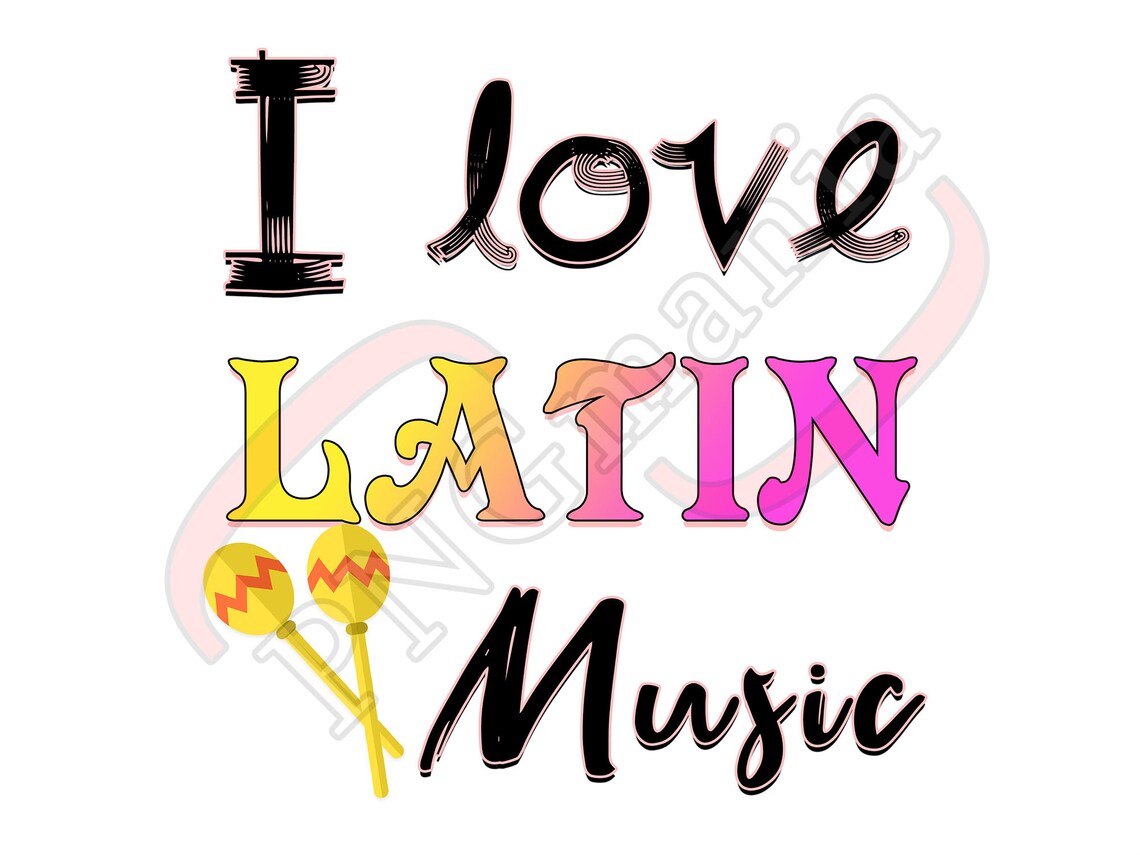 I love latin music Musikdrucke TShirt Tasse Rahmen Etsy