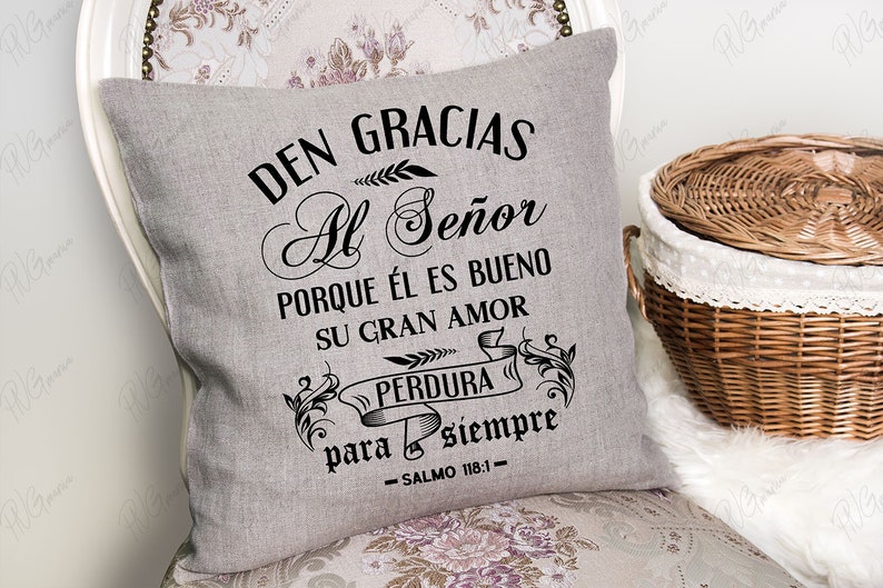 Salmos 118 Spanish Religious SVG PNG JPG Den Gracias Al Etsy