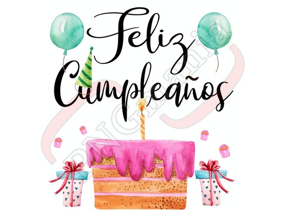 enaguas Masaje Oscurecer Feliz Cumpleaños PNG Feliz cumpleaños JPG PDF Impresión - Etsy España