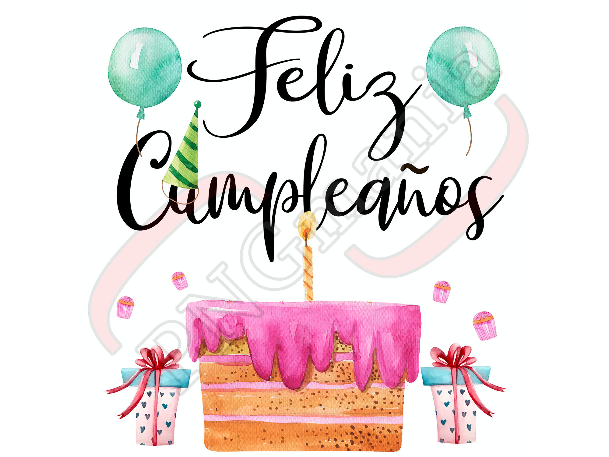 Feliz Cumpleaños PNG, Happy Birthday JPG, PDF Birthday Shirt print