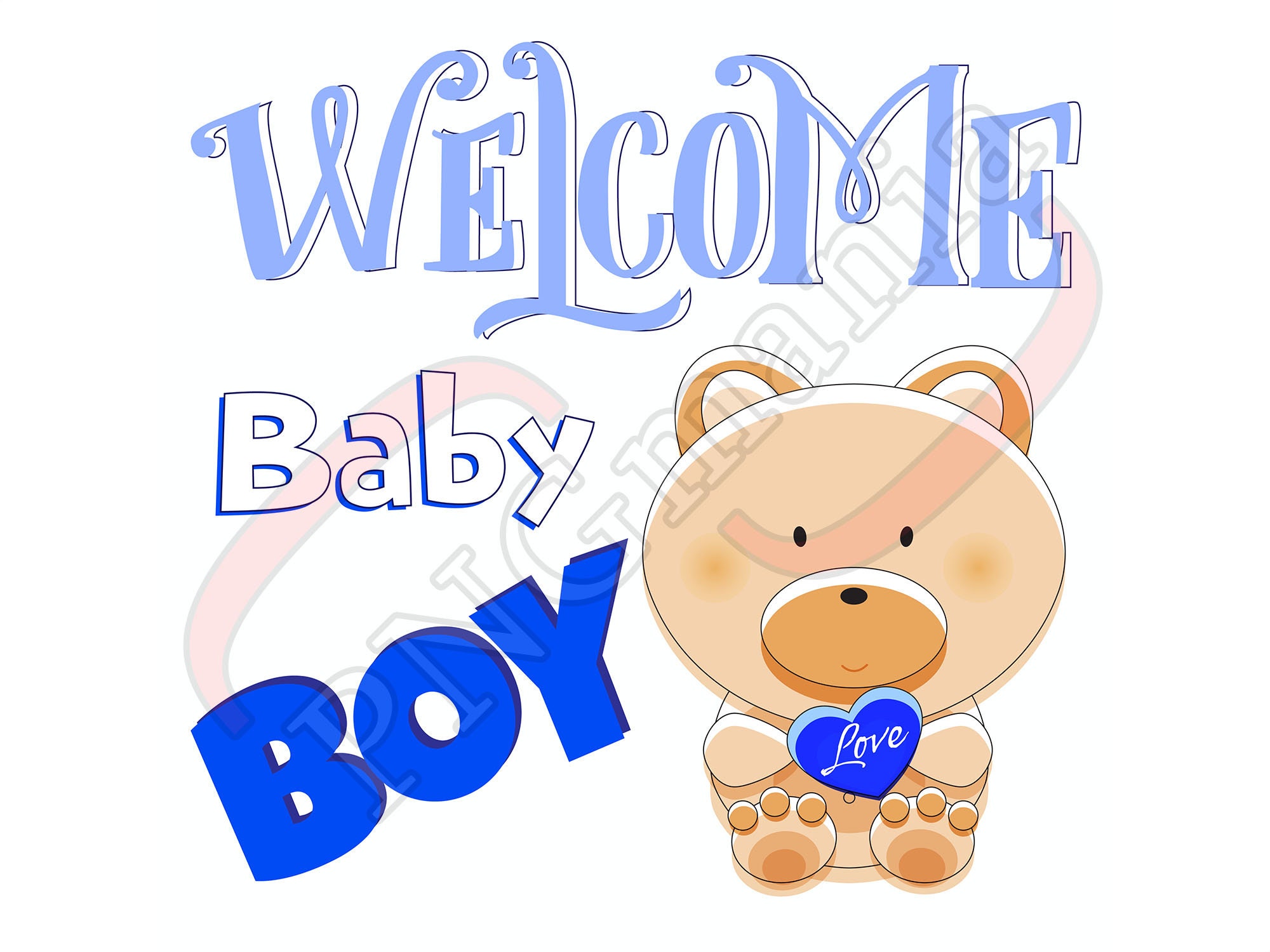 Baby Boy PNG JPG PDF Newborn Baby Boy Etsy
